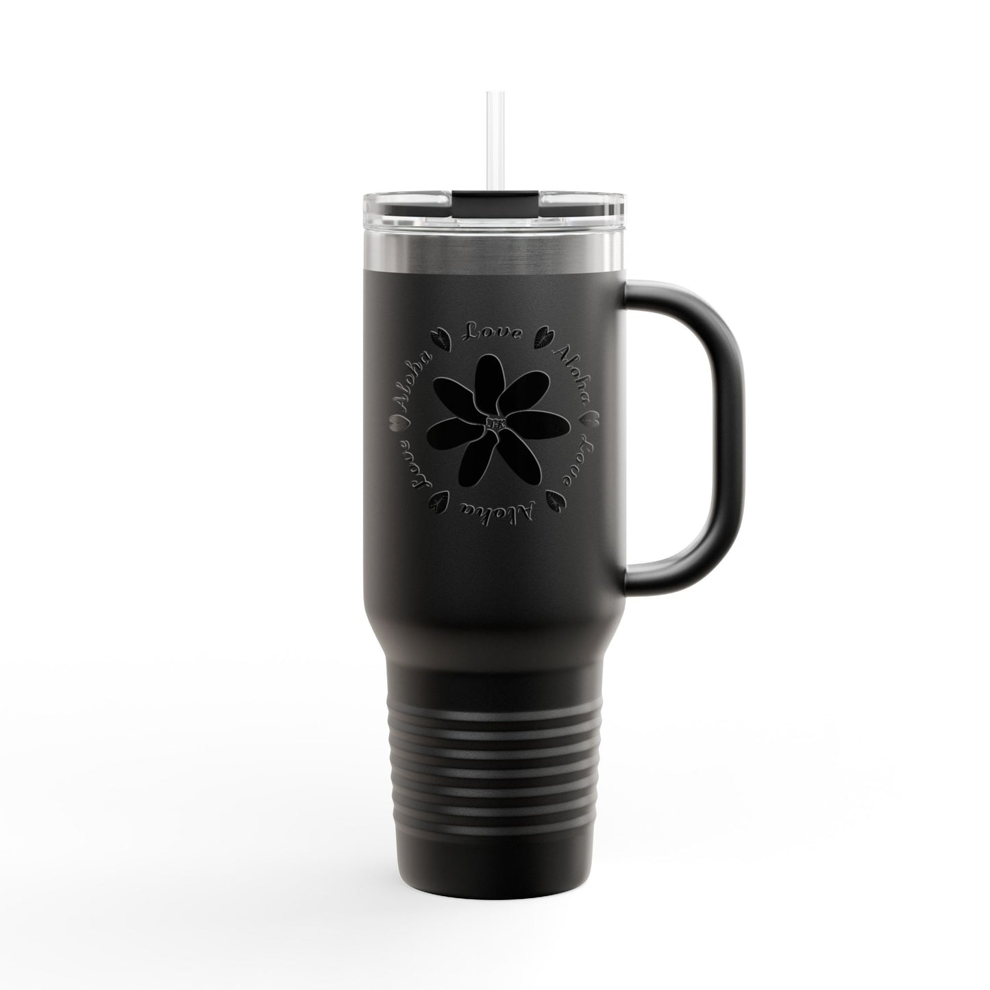 Love & Aloha Insulated Designer Travel Mug, 40oz