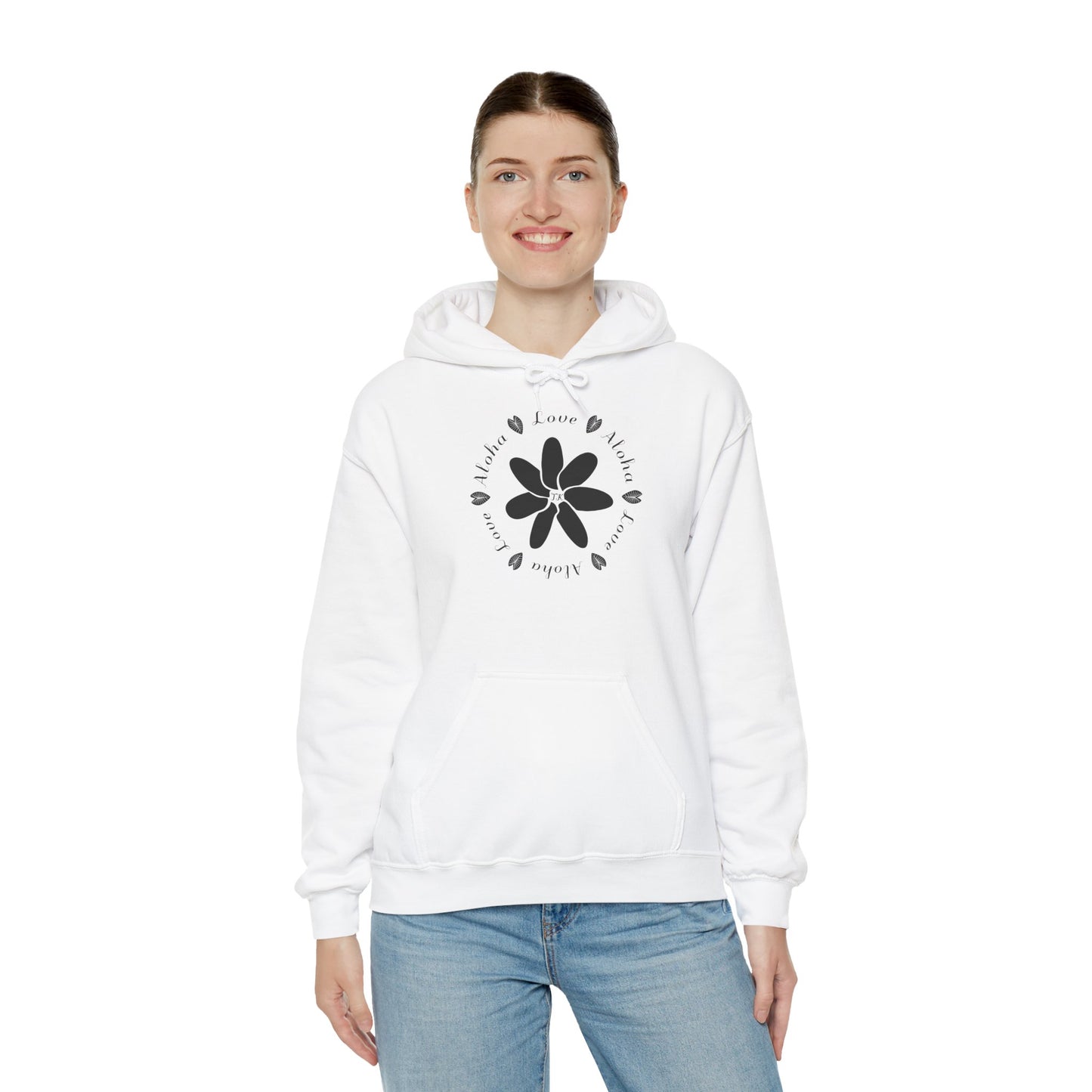 Love & Aloha Unisex Adult Hooded Sweatshirt