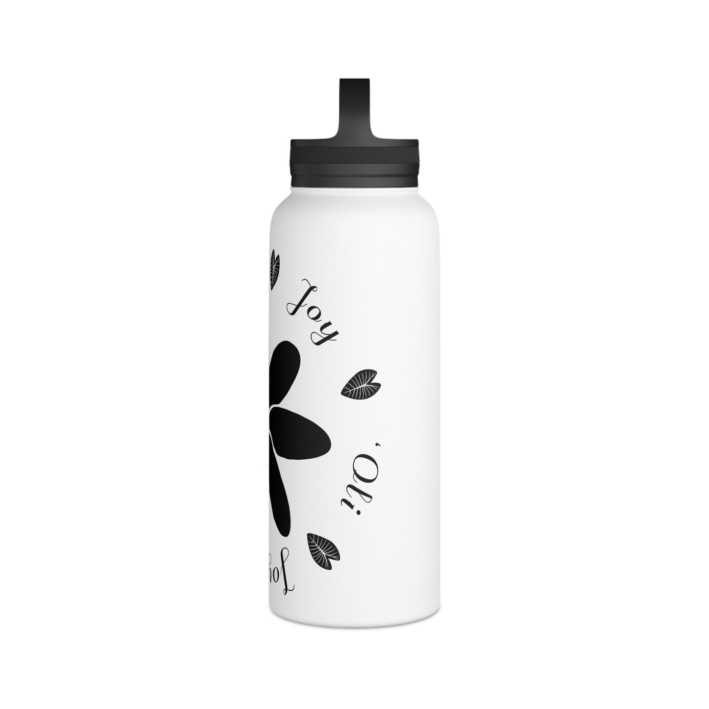 Joy & `Oli Stainless Steel Designer Water Bottle with Handle Lid
