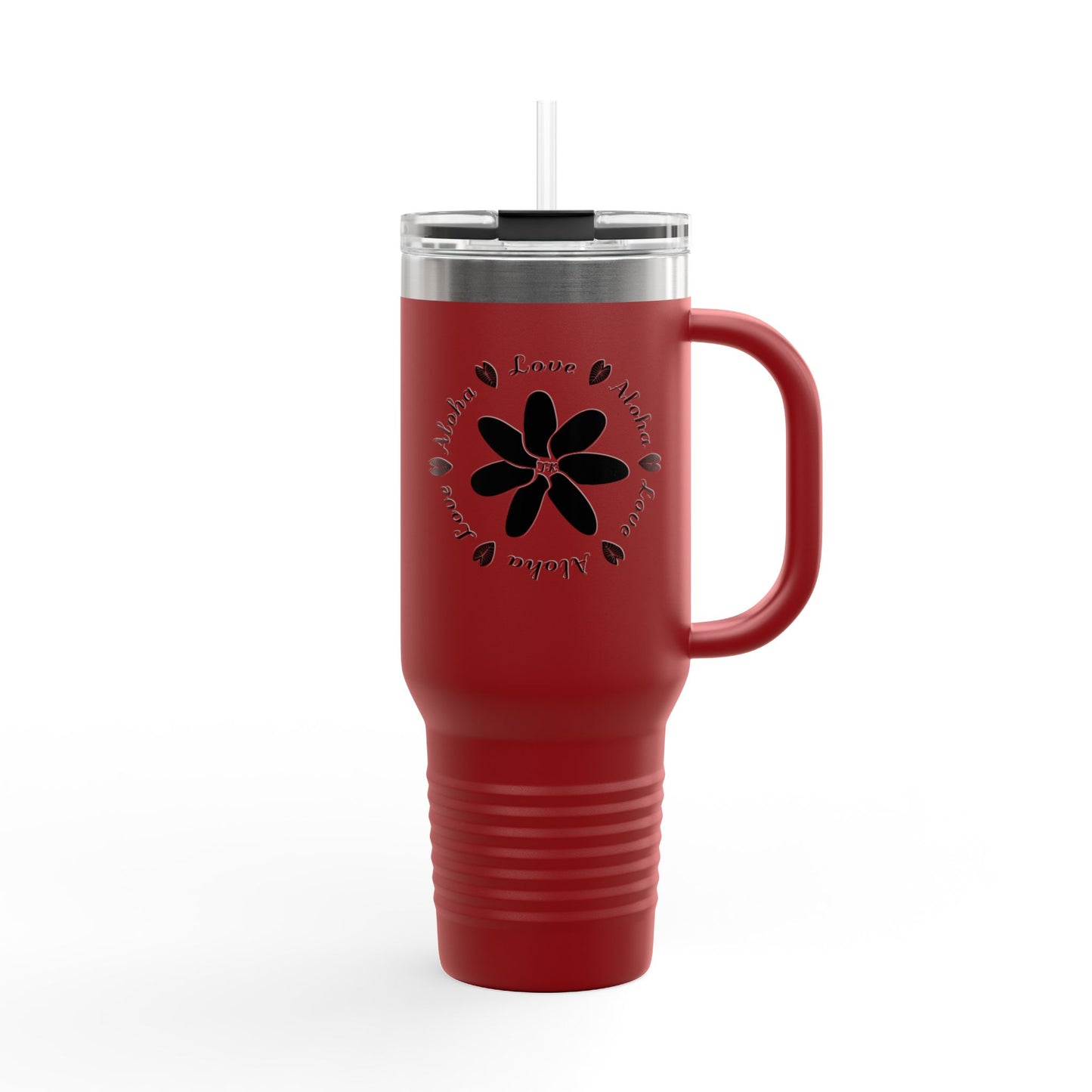 Love & Aloha Insulated Designer Travel Mug, 40oz