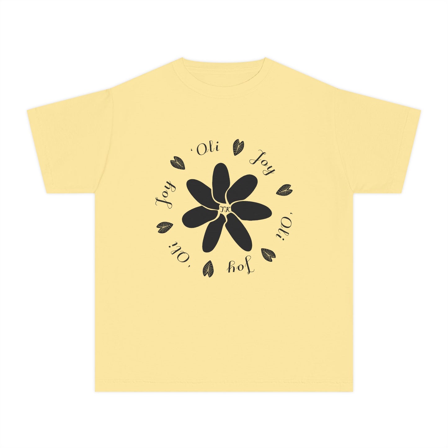 Youth Hawaiian Shirt Joy & 'Oli Midweight Designer Tee for Kids