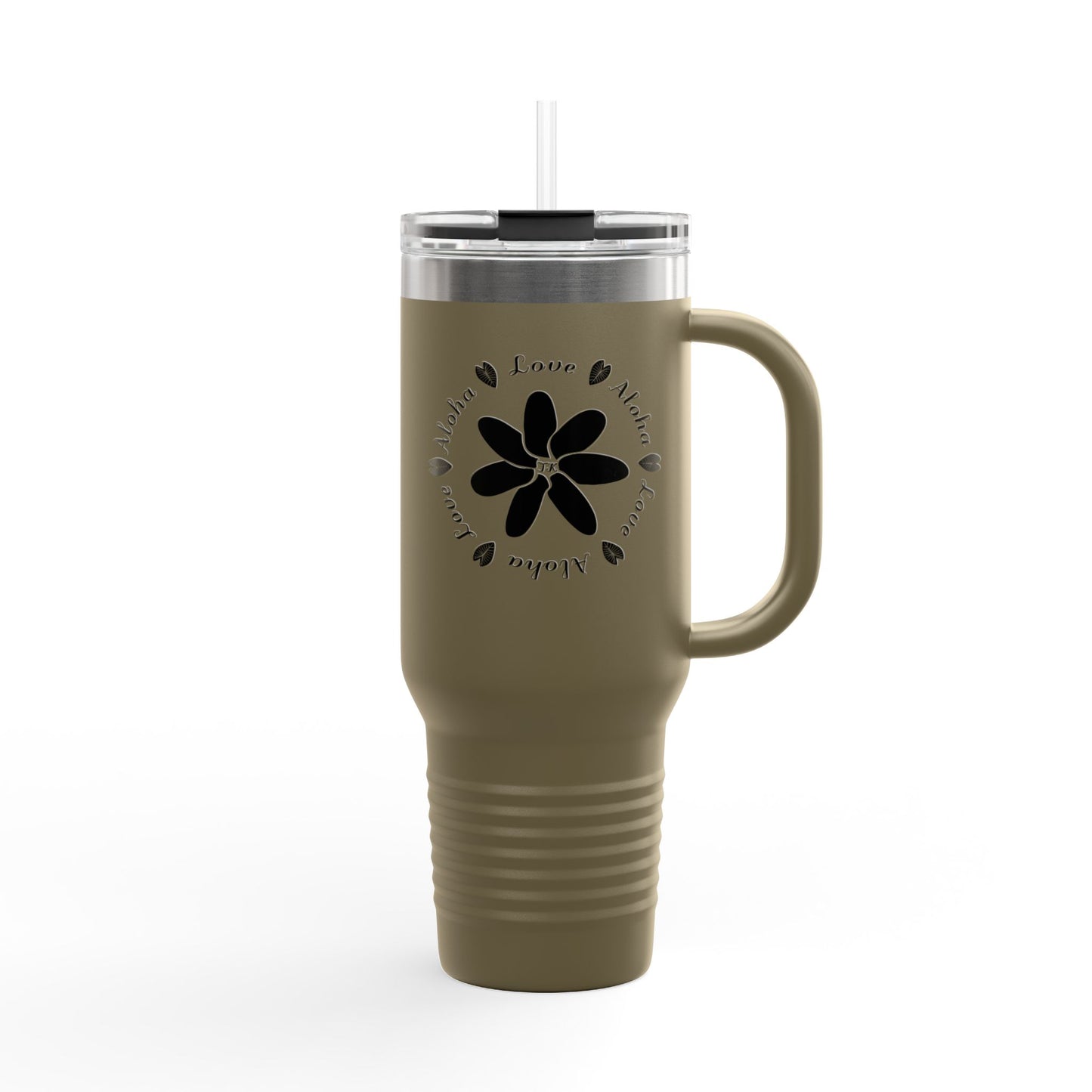 Love & Aloha Insulated Designer Travel Mug, 40oz