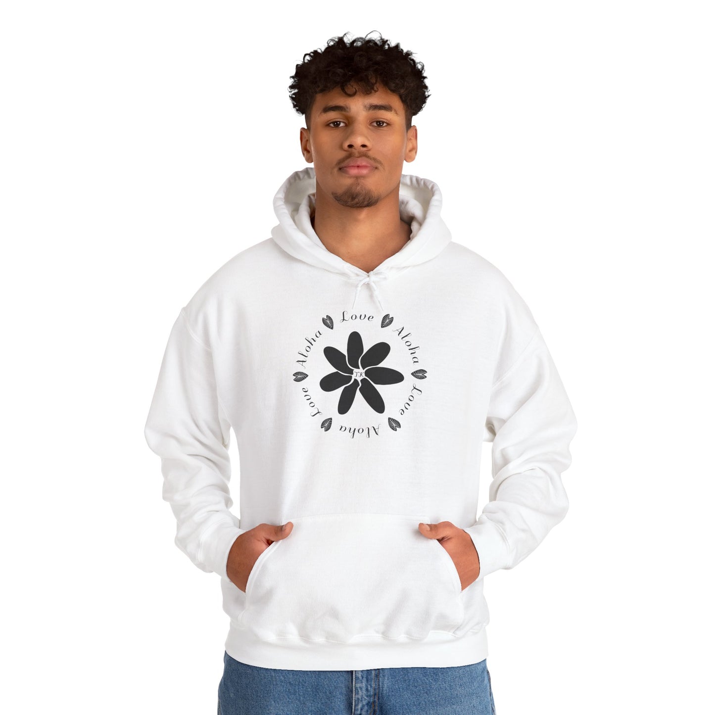 Love & Aloha Unisex Adult Hooded Sweatshirt