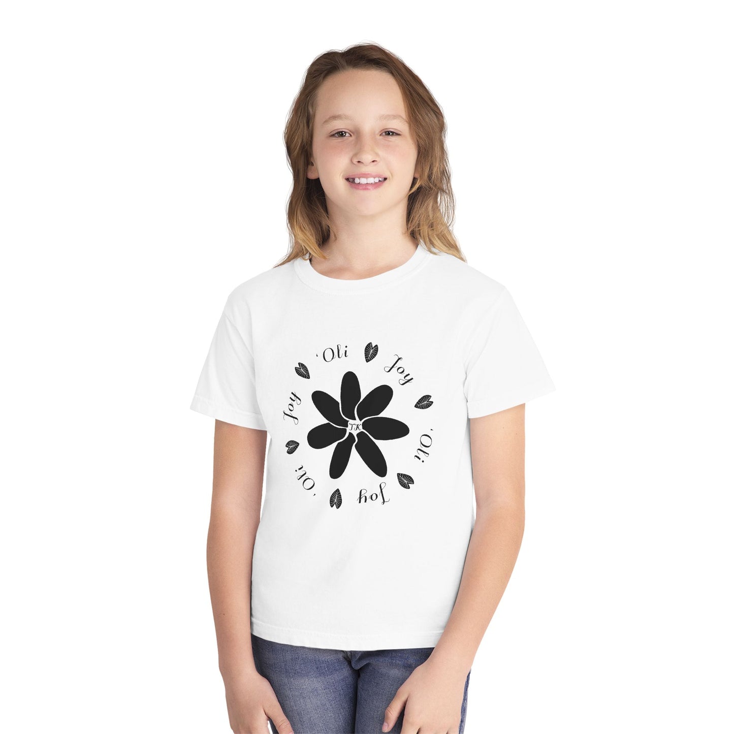 Youth Hawaiian Shirt Joy & 'Oli Midweight Designer Tee for Kids