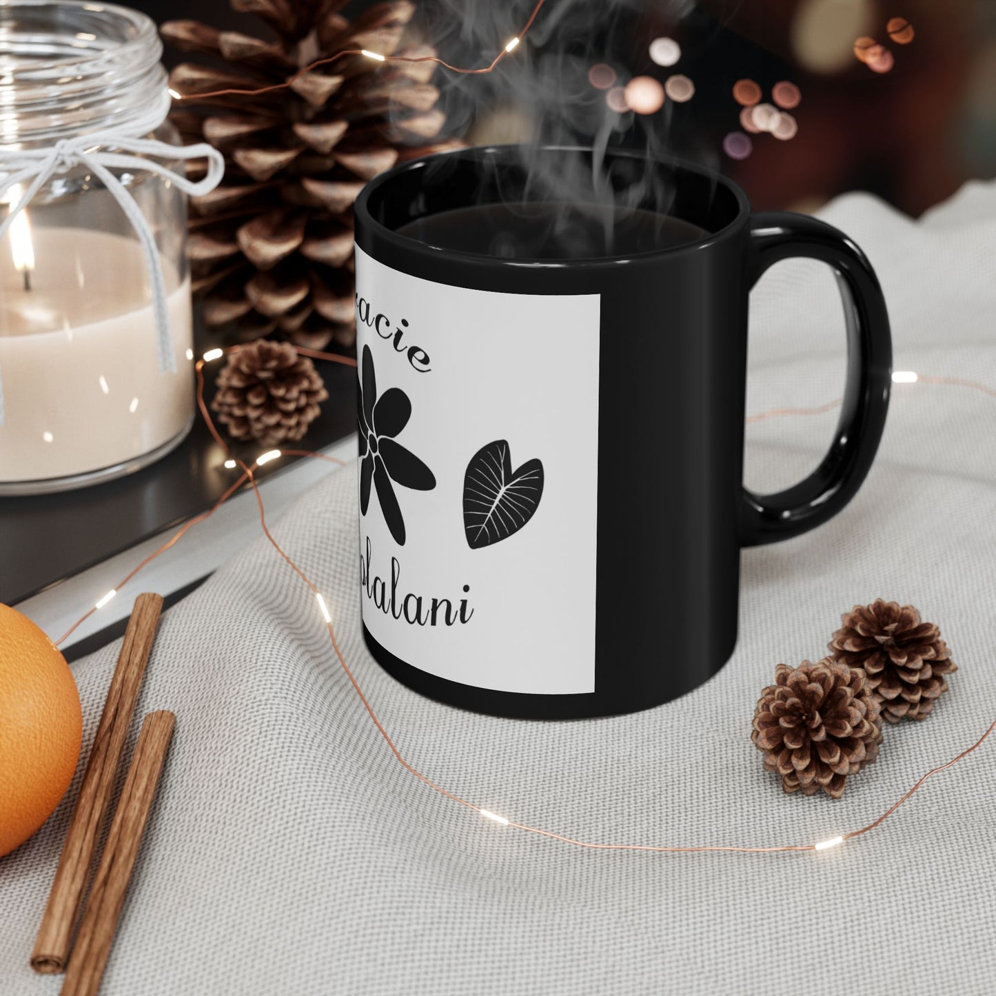 Tracie Keolalani Black Mug (11oz, 15oz)