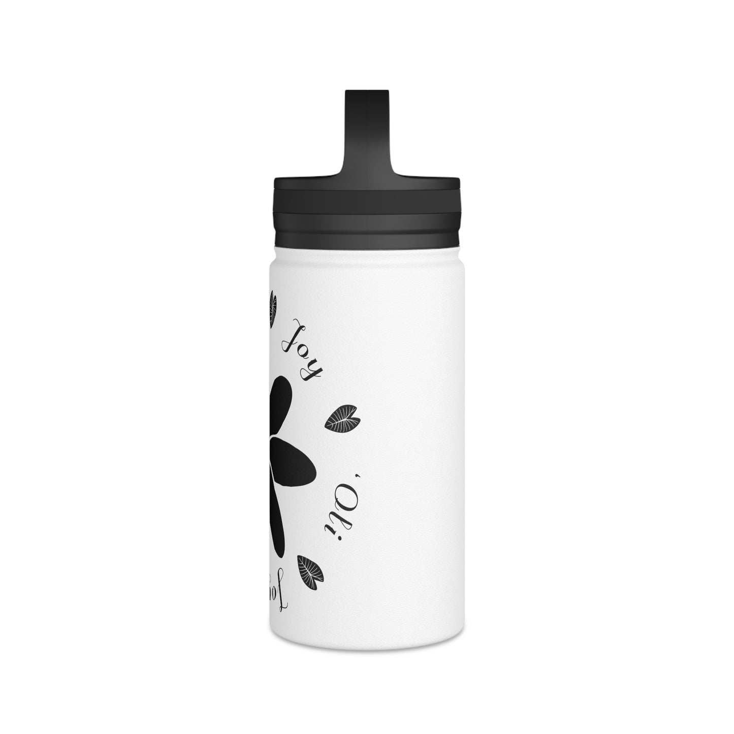 Joy & `Oli Stainless Steel Designer Water Bottle with Handle Lid
