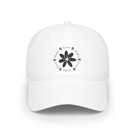 Love & Aloha Low-Profile Baseball Cap Adjustable Velcro Cap