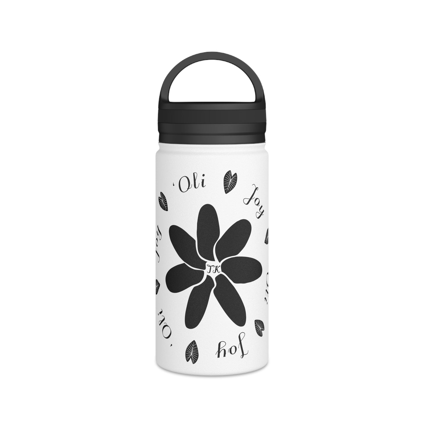 Joy & `Oli Stainless Steel Designer Water Bottle with Handle Lid