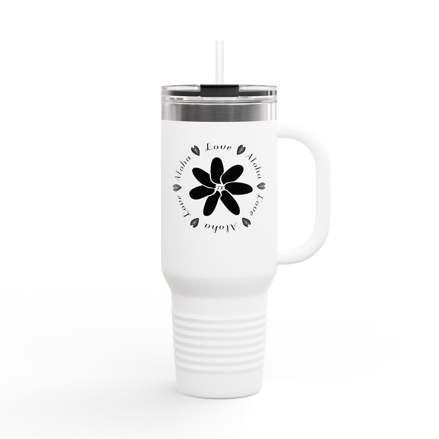 Love & Aloha Insulated Designer Travel Mug, 40oz