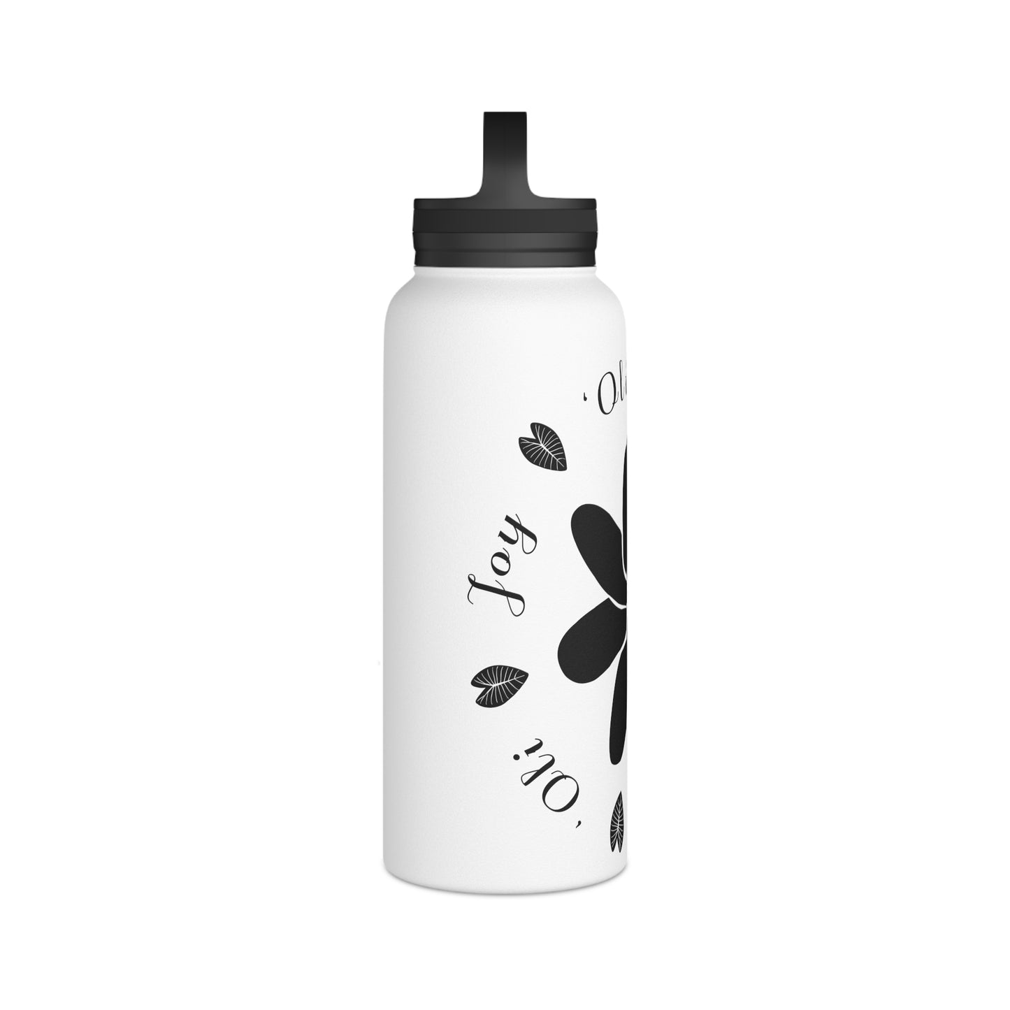 Joy & `Oli Stainless Steel Designer Water Bottle with Handle Lid