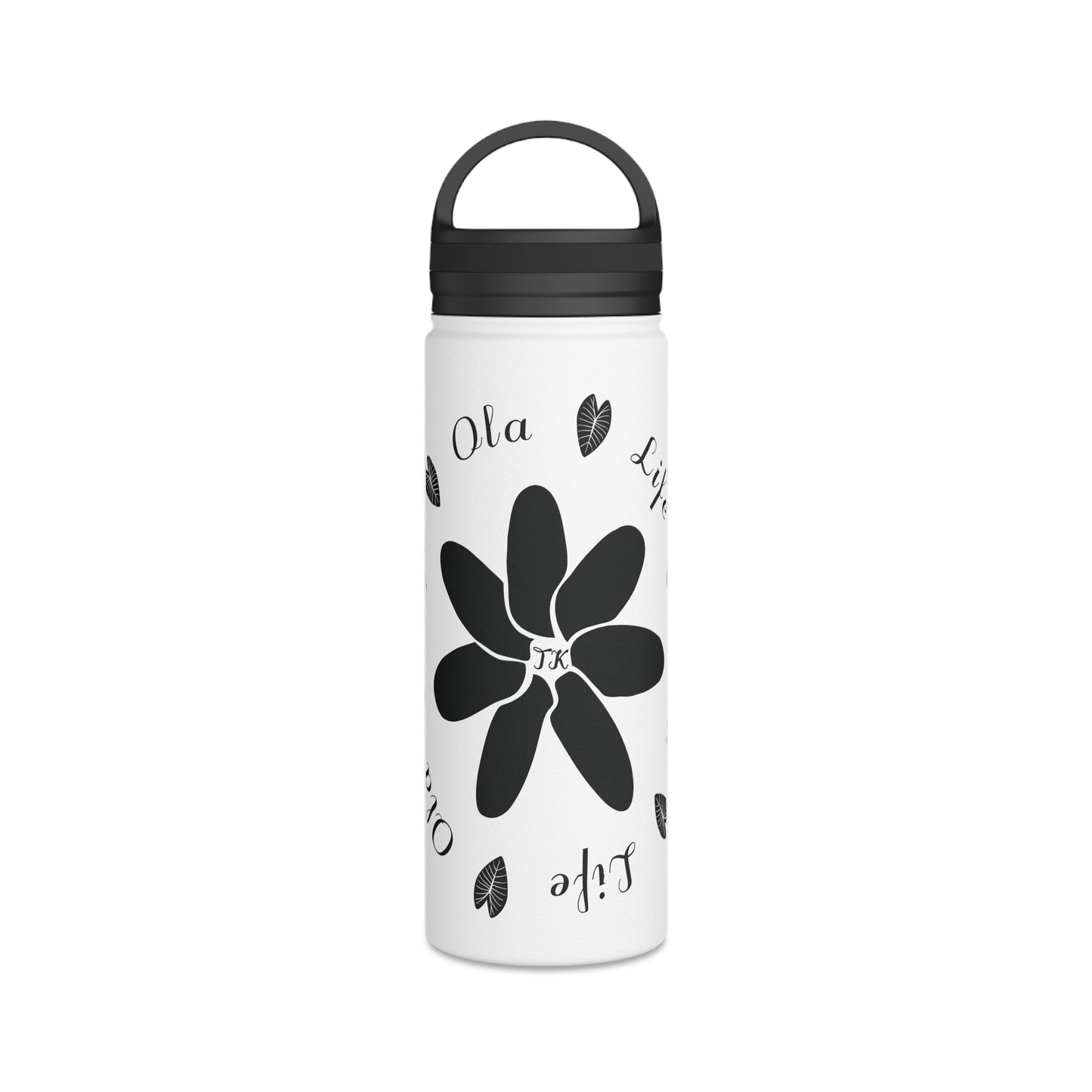 Life & Ola Stainless Steel Designer Water Bottle with Handle Lid